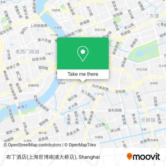 布丁酒店(上海世博南浦大桥店) map