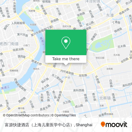 富源快捷酒店（上海儿童医学中心店） map