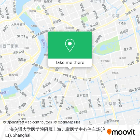 上海交通大学医学院附属上海儿童医学中心停车场(入口) map