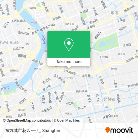 东方城市花园-一期 map