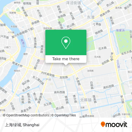 上海绿城 map