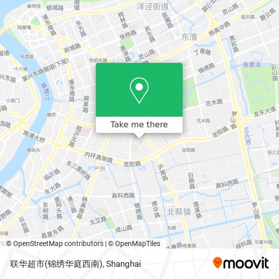 联华超市(锦绣华庭西南) map