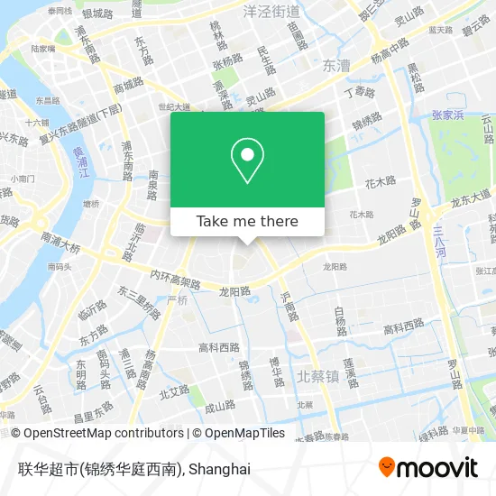联华超市(锦绣华庭西南) map