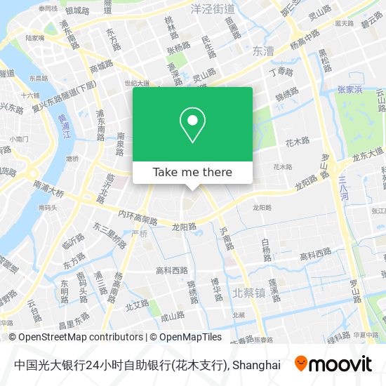 中国光大银行24小时自助银行(花木支行) map