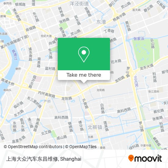 上海大众汽车东昌维修 map