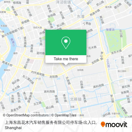 上海东昌花木汽车销售服务有限公司停车场-出入口 map