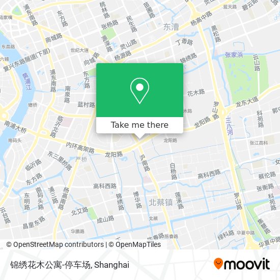 锦绣花木公寓-停车场 map