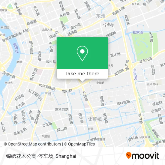 锦绣花木公寓-停车场 map