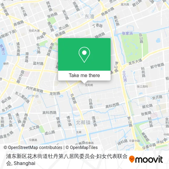浦东新区花木街道牡丹第八居民委员会-妇女代表联合会 map
