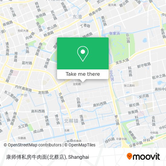 康师傅私房牛肉面(北蔡店) map