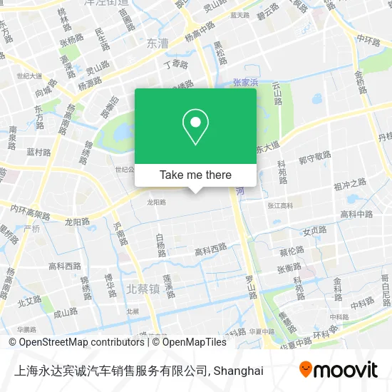 上海永达宾诚汽车销售服务有限公司 map