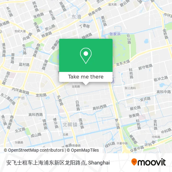安飞士租车上海浦东新区龙阳路点 map