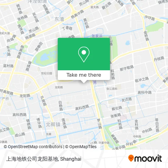 上海地铁公司龙阳基地 map