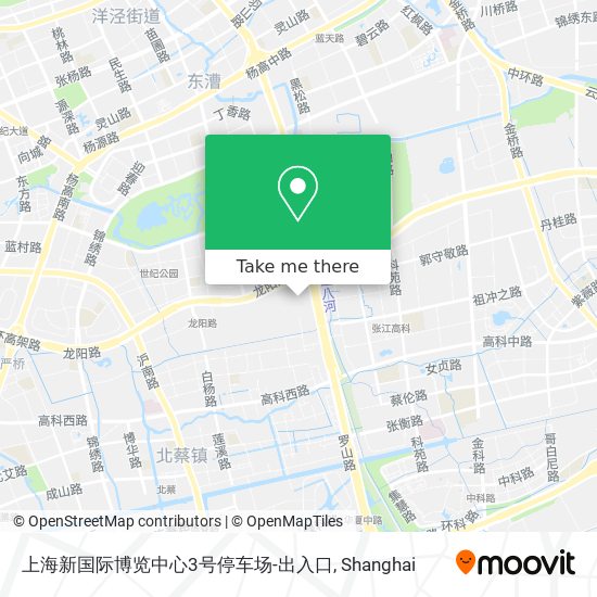 上海新国际博览中心3号停车场-出入口 map