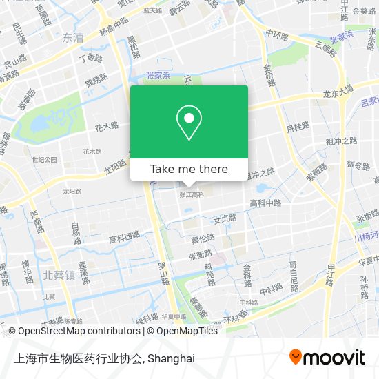 上海市生物医药行业协会 map