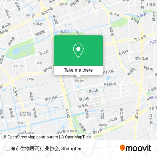 上海市生物医药行业协会 map
