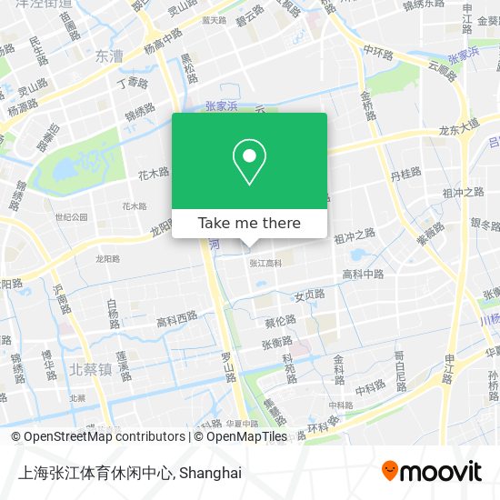 上海张江体育休闲中心 map