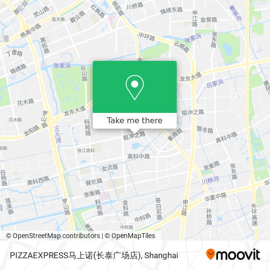 PIZZAEXPRESS马上诺(长泰广场店) map