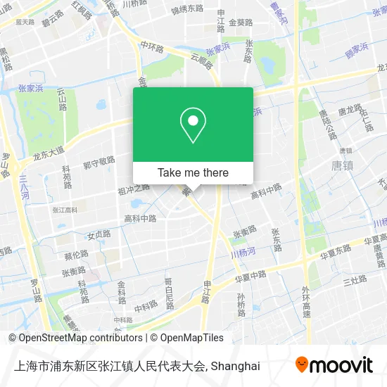 上海市浦东新区张江镇人民代表大会 map