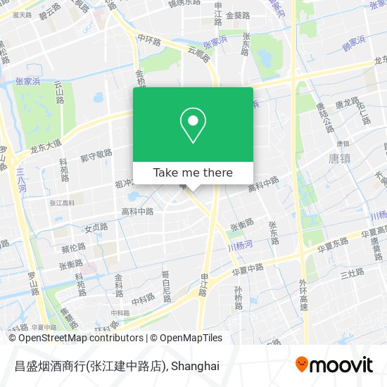昌盛烟酒商行(张江建中路店) map