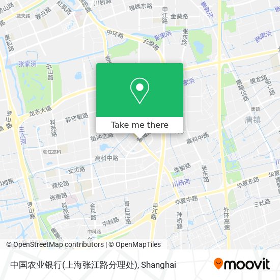 中国农业银行(上海张江路分理处) map
