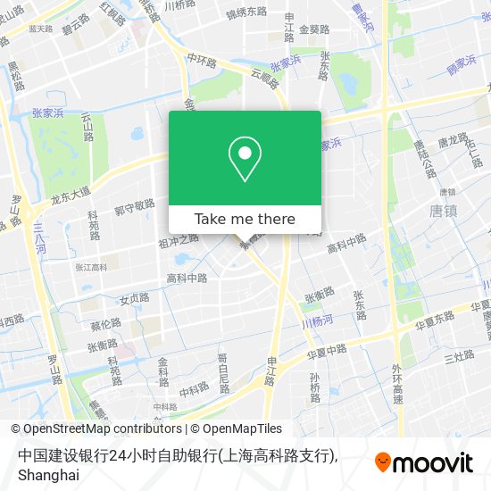 中国建设银行24小时自助银行(上海高科路支行) map