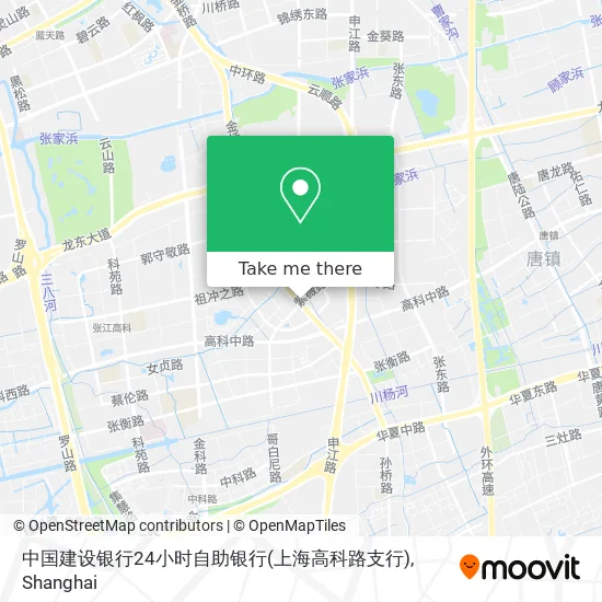 中国建设银行24小时自助银行(上海高科路支行) map