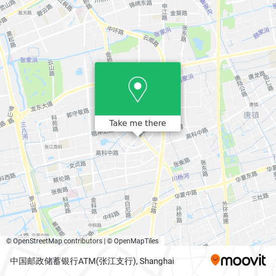 中国邮政储蓄银行ATM(张江支行) map