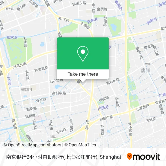 南京银行24小时自助银行(上海张江支行) map