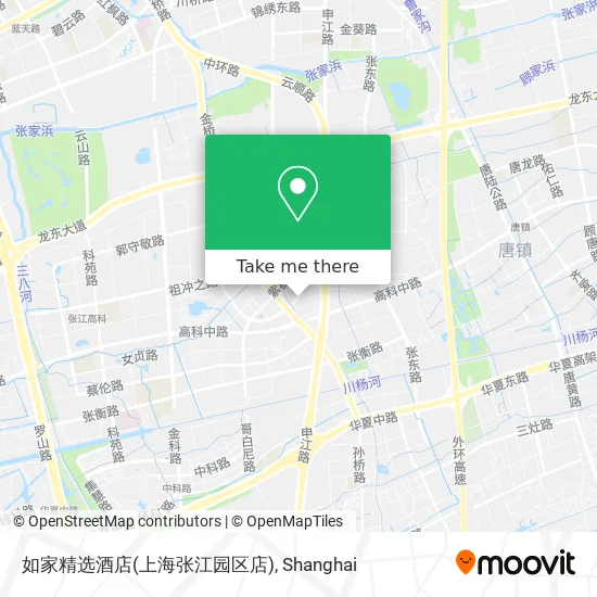 如家精选酒店(上海张江园区店) map