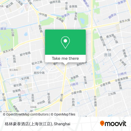格林豪泰酒店(上海张江店) map