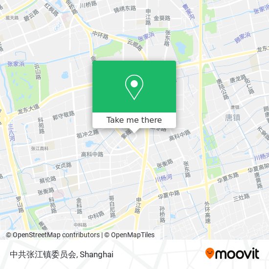 中共张江镇委员会 map
