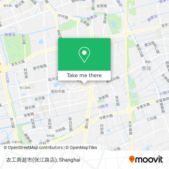 农工商超市(张江路店) map