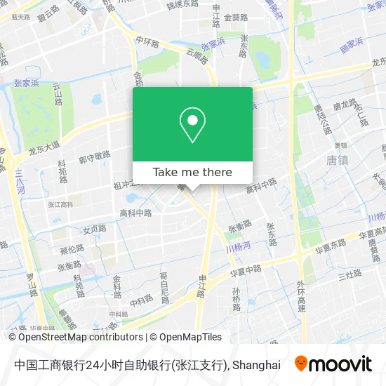 中国工商银行24小时自助银行(张江支行) map