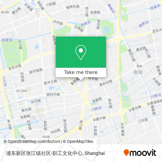 浦东新区张江镇社区-职工文化中心 map