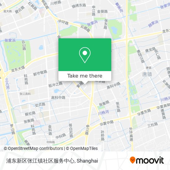 浦东新区张江镇社区服务中心 map