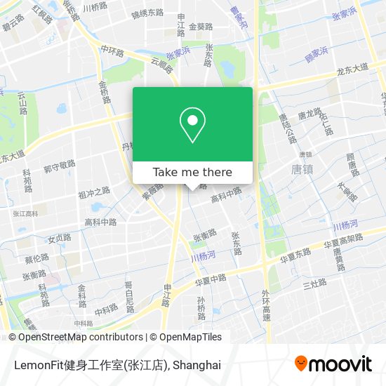 LemonFit健身工作室(张江店) map