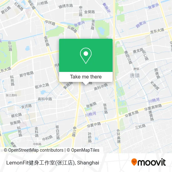 LemonFit健身工作室(张江店) map