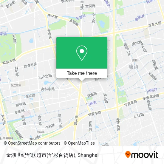 金湖世纪华联超市(华彩百货店) map