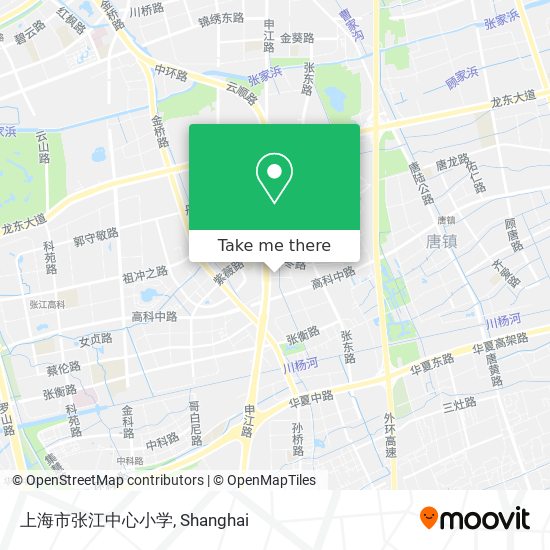 上海市张江中心小学 map