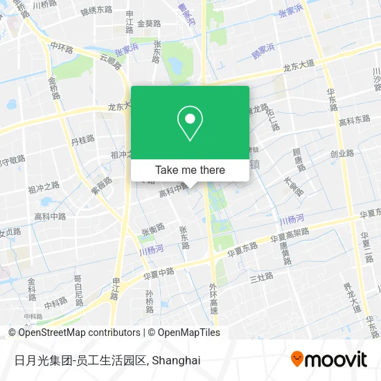 日月光集团-员工生活园区 map