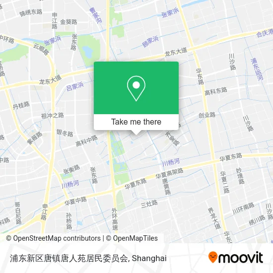 浦东新区唐镇唐人苑居民委员会 map