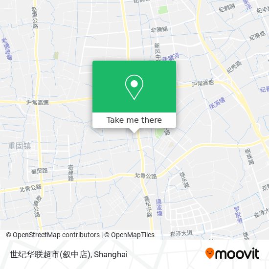 世纪华联超市(叙中店) map