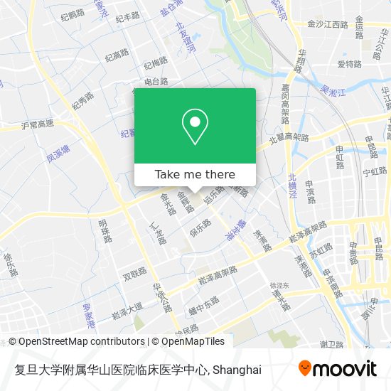 复旦大学附属华山医院临床医学中心 map