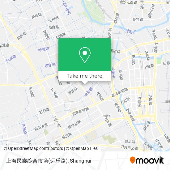 上海民鑫综合市场(运乐路) map