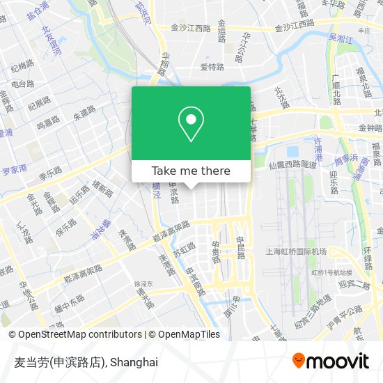 麦当劳(申滨路店) map