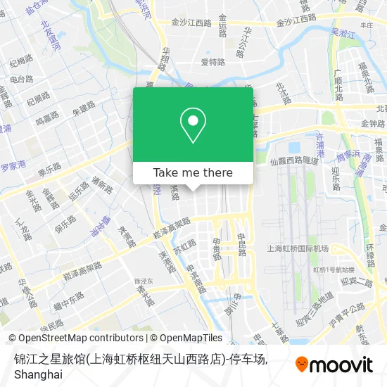 锦江之星旅馆(上海虹桥枢纽天山西路店)-停车场 map