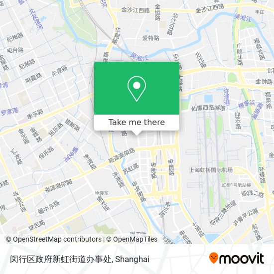 闵行区政府新虹街道办事处 map