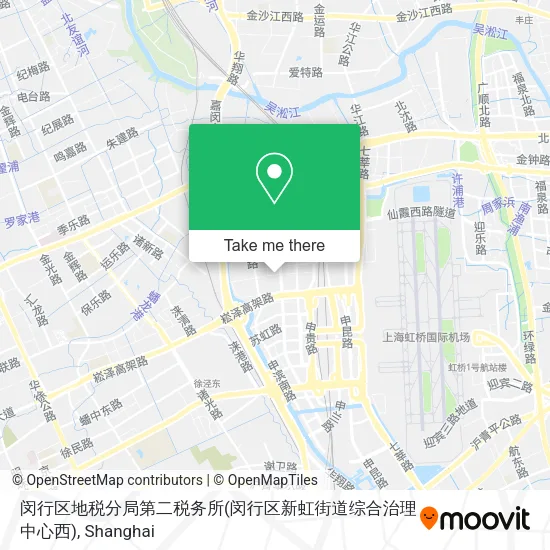 闵行区地税分局第二税务所(闵行区新虹街道综合治理中心西) map
