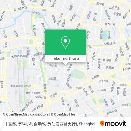 中国银行24小时自助银行(仙霞西路支行) map